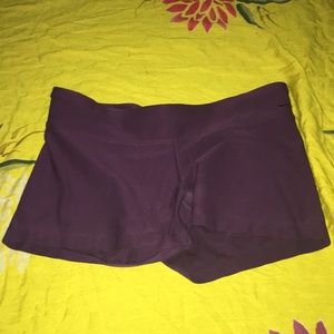 Purple Nike booty shorts